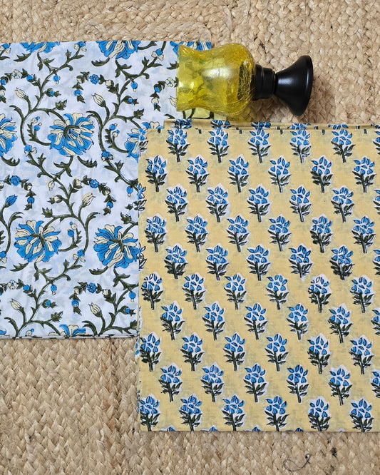 Jaipuri Block Printed Cotton Combo Set