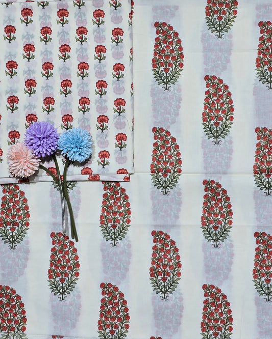 Sanganeri Hand Block Printed Cotton Combo Set