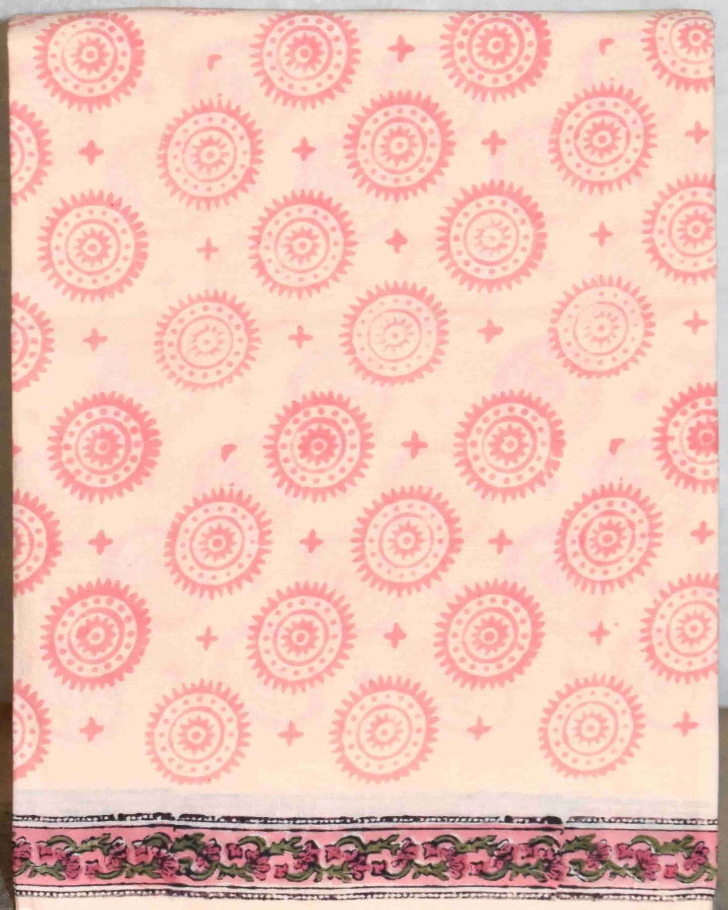 Sanganeri Hand Block Printed Unstitched Cotton Suit Set with malmal dupatta