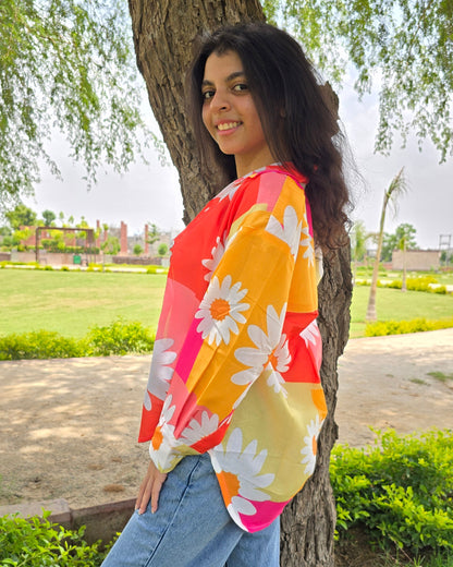 Daisy Pop Oversized Shirt