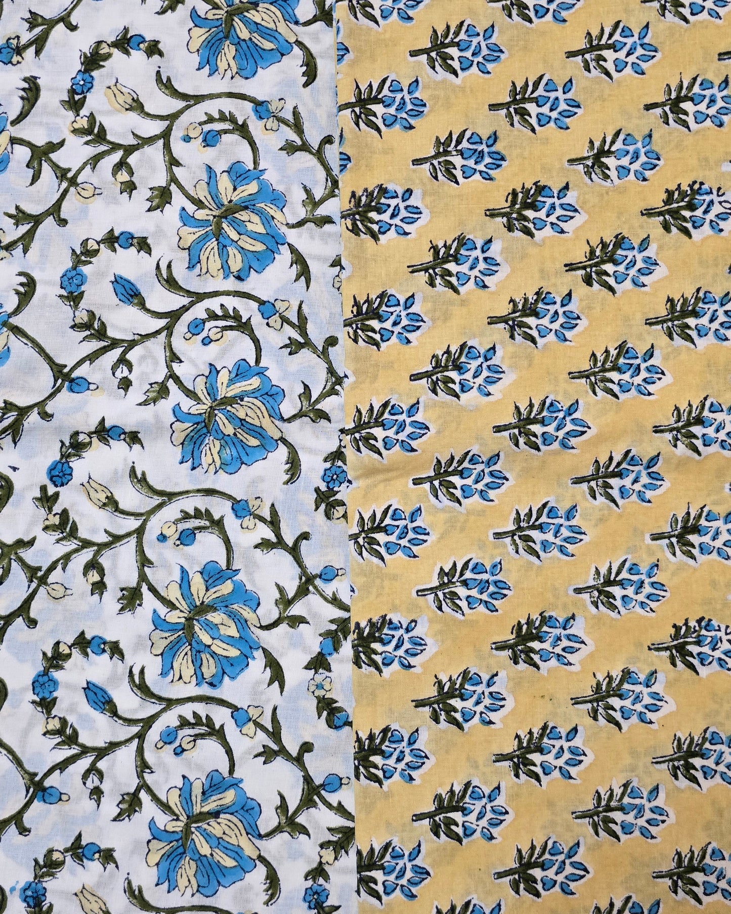 Jaipuri Block Printed Cotton Combo Set