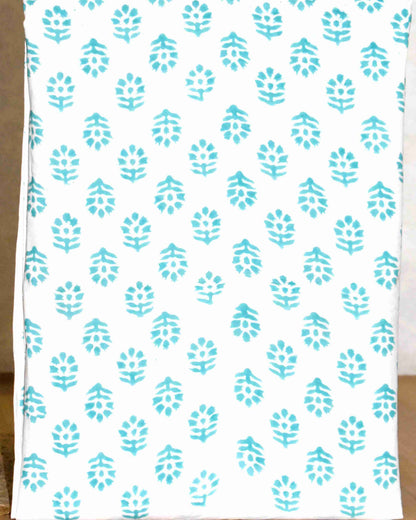 Sanganeri Hand Block Printed Unstitched Cotton Suit Set with malmal dupatta