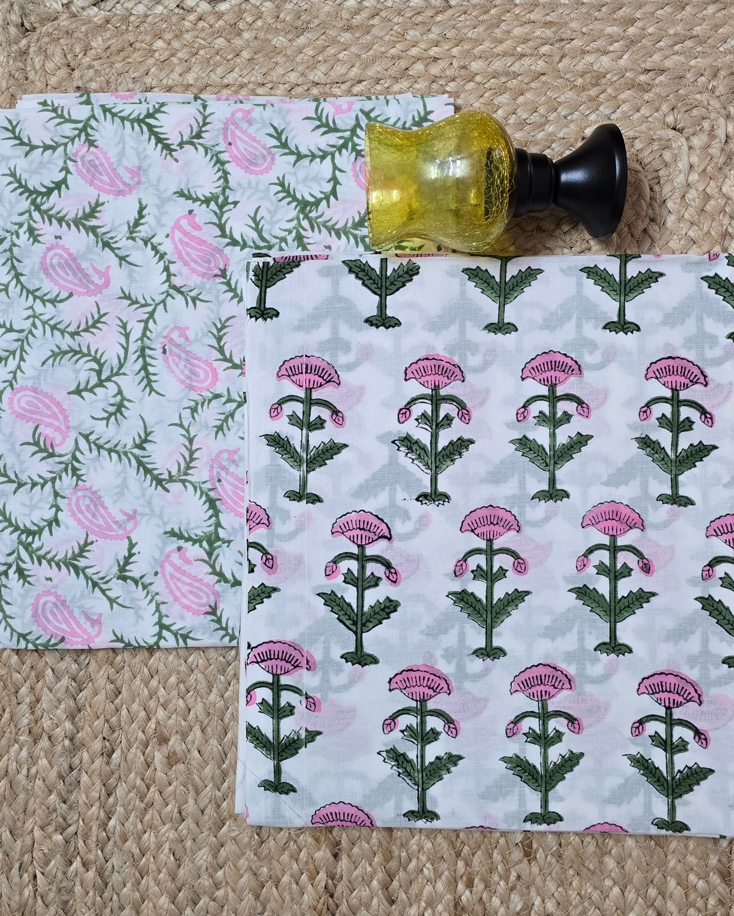 Jaipuri Block Printed Cotton Combo Set