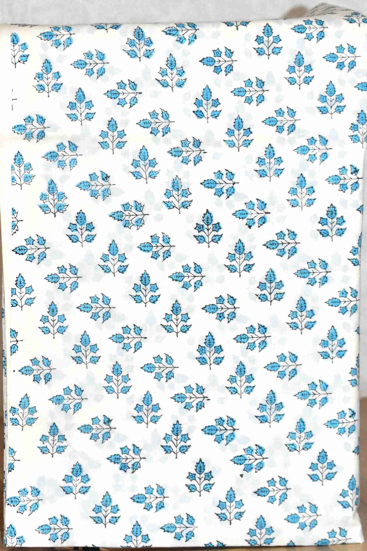 Hand Embroidered and Hand Block Printed Premium Cotton Unstitched Suit with Chanderi Silk Dupatta - Designer Edit