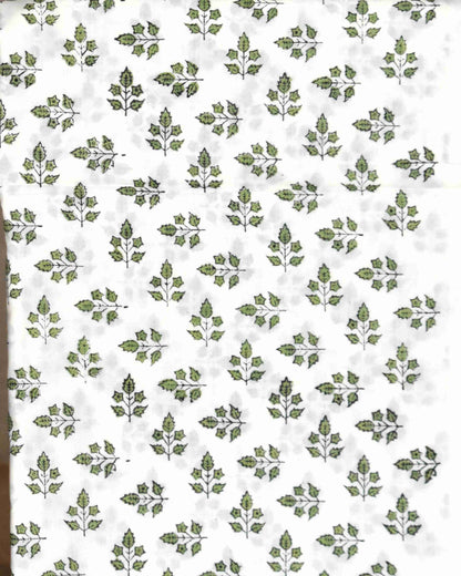 Hand Embroidered and Hand Block Printed Premium Cotton Suit with Chanderi Silk Dupatta - Designer Edit