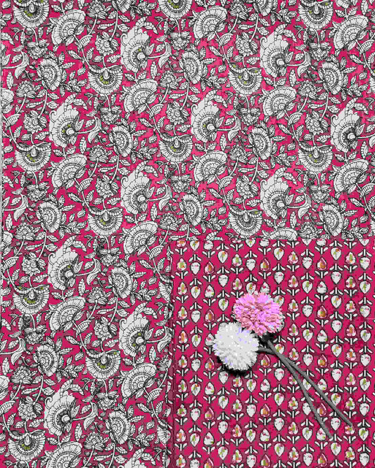 Jaipuri Block Printed Cotton Combo Set