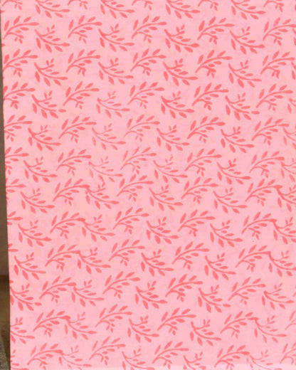 Sanganeri Hand Block Printed Unstitched Cotton Suit Set with malmal dupatta