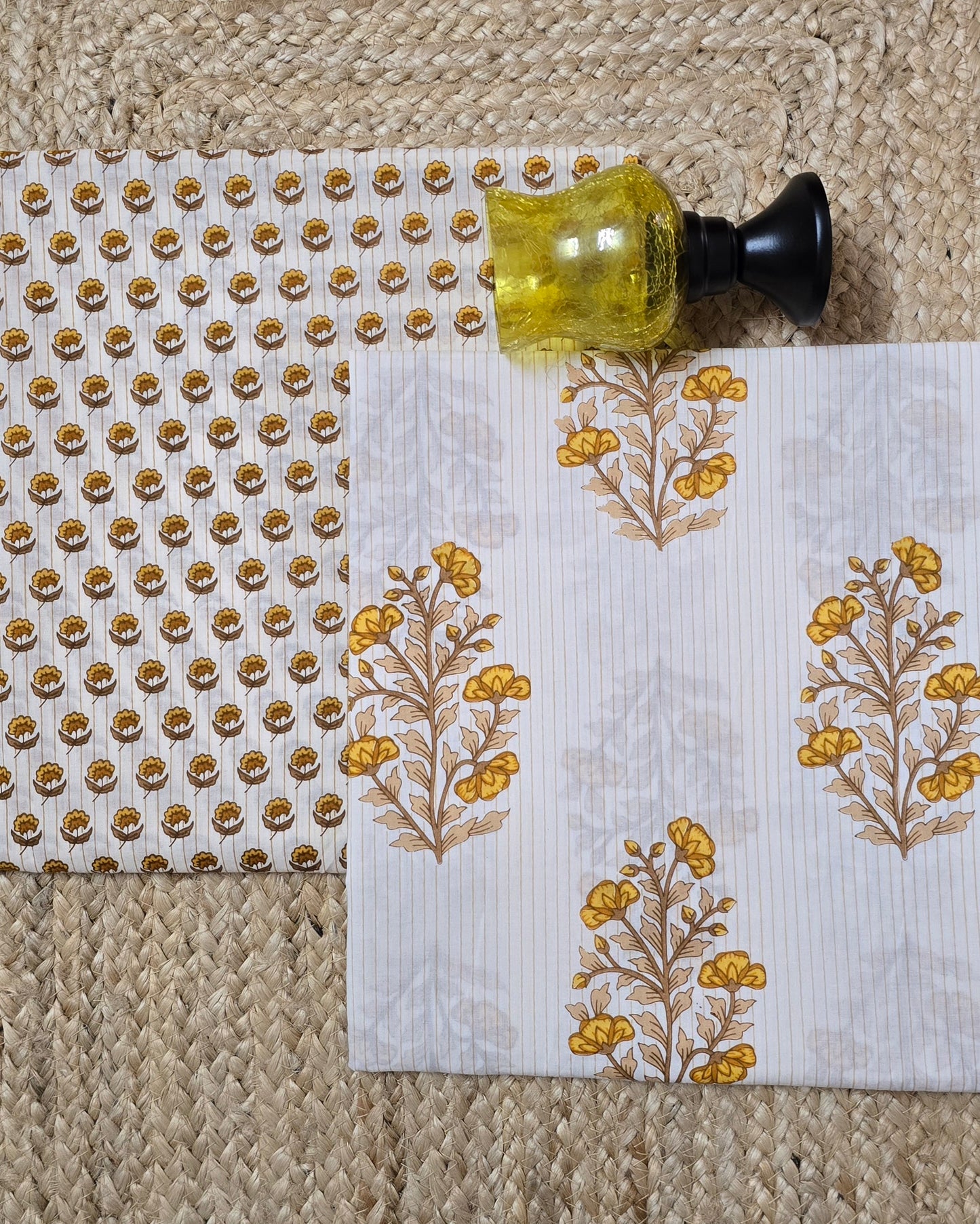 Jaipuri Block Printed Cotton Combo Set