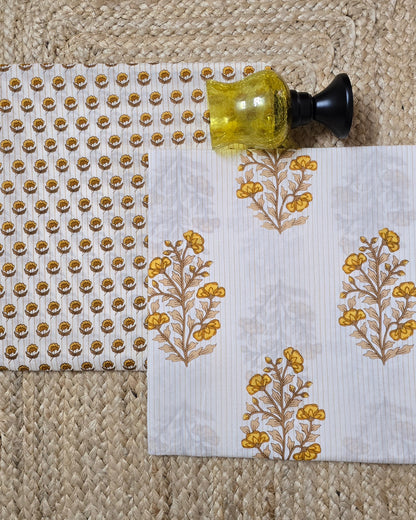Jaipuri Block Printed Cotton Combo Set