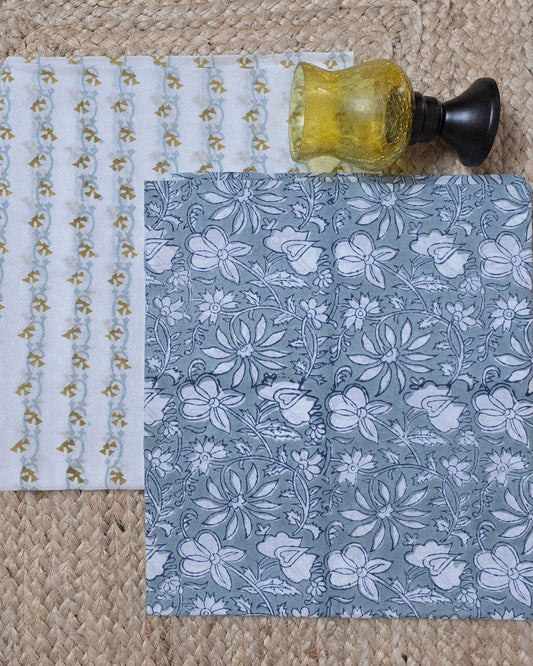Jaipuri Block Printed Cotton Combo Set
